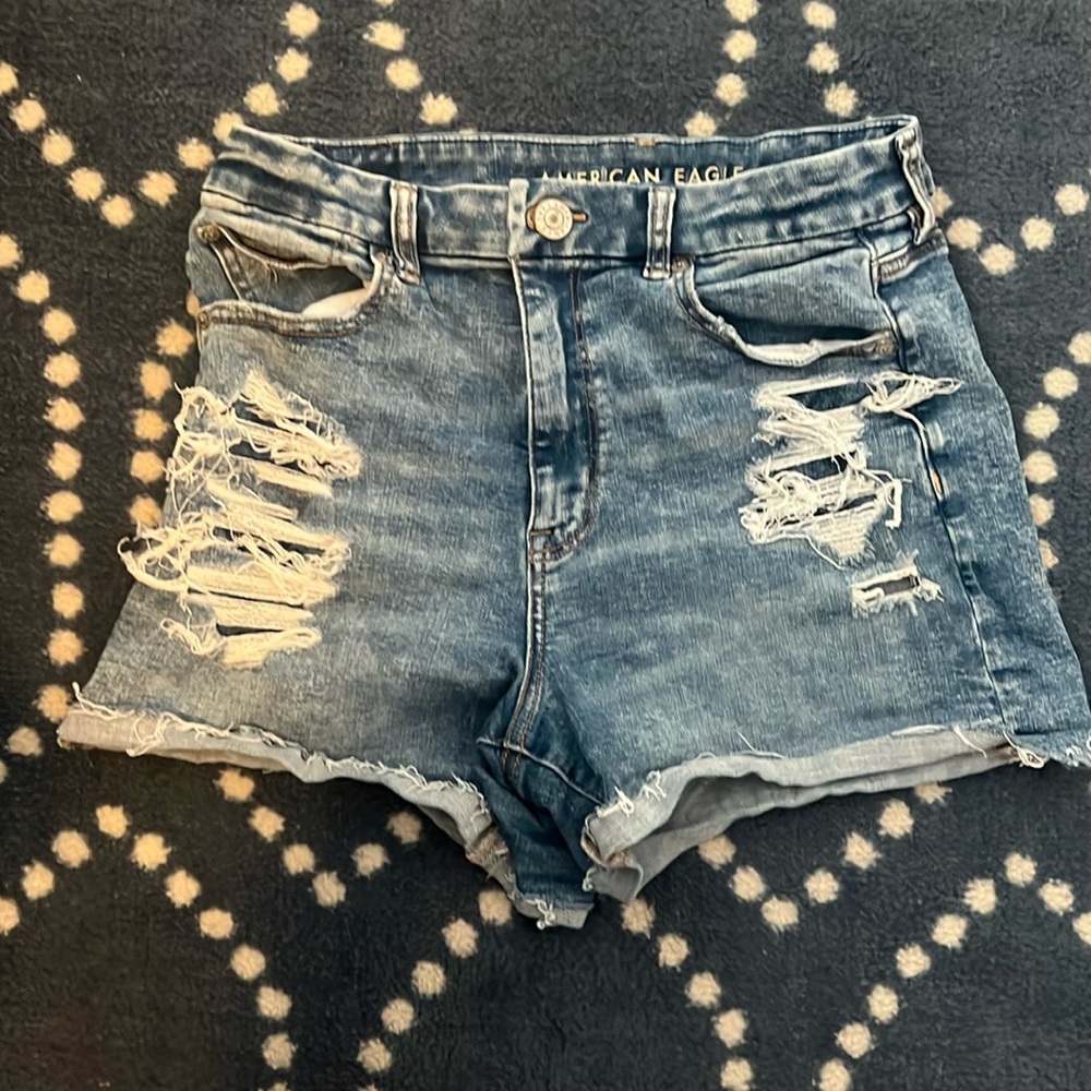 American Eagle jean shorts very little wear. Next level stretch 8